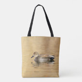 Male Gadwall-eend Tote Bag (Achterkant)