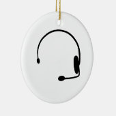 Male Gamer Keramisch Ornament (Rechts)
