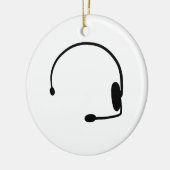 Male Gamer Keramisch Ornament (Links)