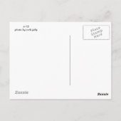 Male Goldeneye Duck Briefkaart (Achterkant)