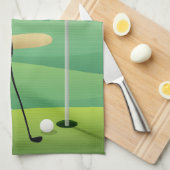 Male Golfer Design Golf Towel Theedoek (Quarter Fold)