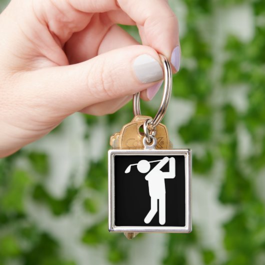 Male Golfer - GolfMan Sleutelhanger (Hand)