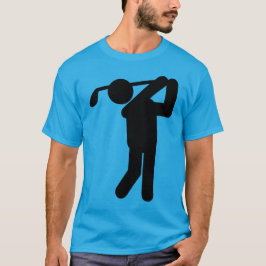 Male Golfer - Golfsymbool T-shirt