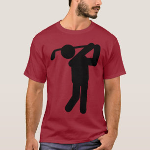 Male Golfer - Golfsymbool T-shirt