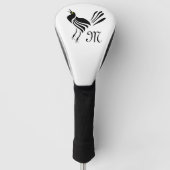 Male Grackle Black Bird Golfheadcover (Voorkant)