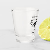 Male Grackle Black Bird Shot Glass Shot Glas (Links)