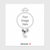 Male Grackle Black Bird Sticker (Vel)