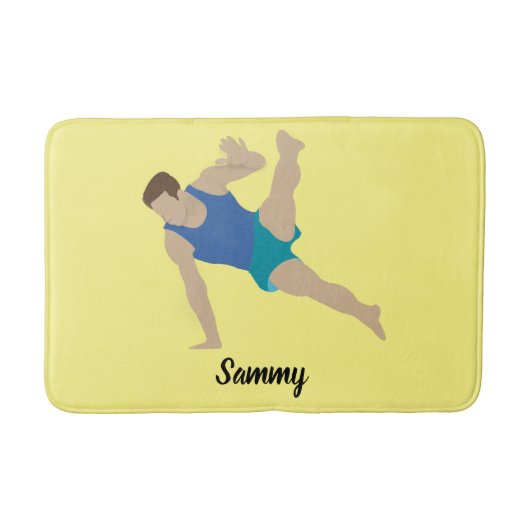 Male Gymnast Badmat (Voorkant)