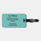 Male Gymnast Bagagelabel (Achterkant horizontaal)