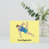 Male Gymnast Briefkaart (Staand voorkant)
