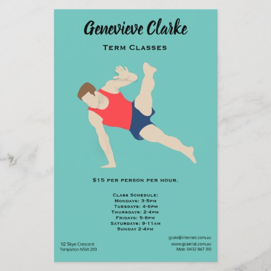 Male Gymnast Flyer (Voorkant)