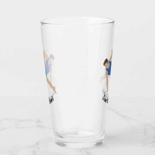 Male Gymnast Glas (Rechts)