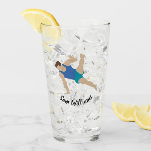 Male Gymnast Glas (Voorkant ijs)