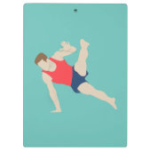 Male Gymnast Klembord (Achterkant)
