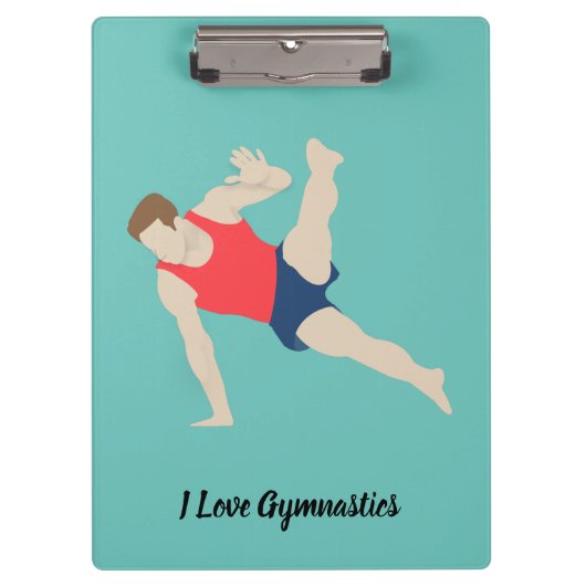 Male Gymnast Klembord (Voorkant)
