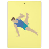 Male Gymnast Klembord (Achterkant)