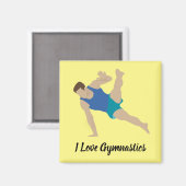 Male Gymnast Magneet (Voorkant / Achterkant)