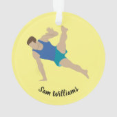 Male Gymnast Ornament (achterkant)