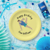 Male Gymnast Papieren Bordje (Feest)