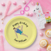 Male Gymnast Papieren Bordje (Feest)