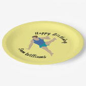 Male Gymnast Papieren Bordje (Gekanteld)