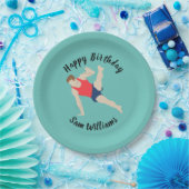 Male Gymnast Papieren Bordje (Feest)
