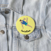 Male Gymnast Ronde Button 7,6 Cm (In situ)