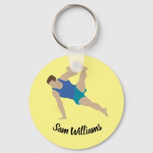 Male Gymnast Sleutelhanger