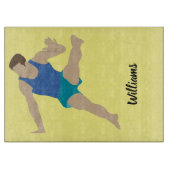 Male Gymnast Snijplank (Voorkant)