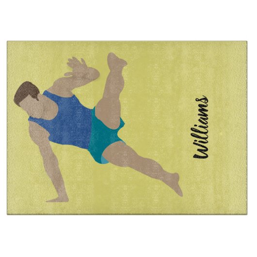 Male Gymnast Snijplank (Voorkant)