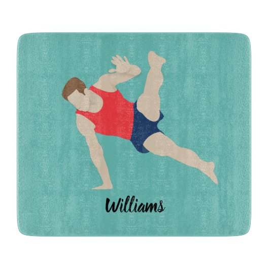 Male Gymnast Snijplank (Voorkant)