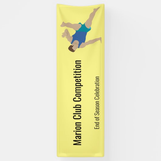 Male Gymnast Spandoek (Verticaal)