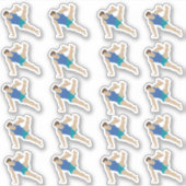 Male Gymnast Sticker (Voorkant)