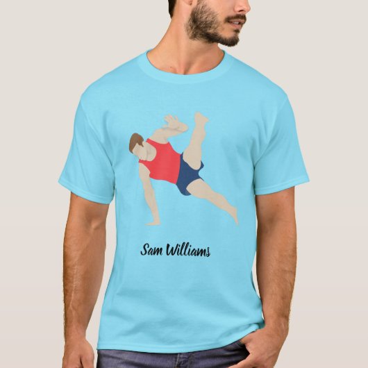 Male Gymnast T-shirt (Voorkant)
