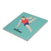Male Gymnast Tegeltje (Zijkant)