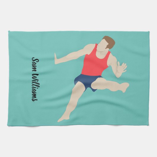 Male Gymnast Theedoek (Horizontaal)