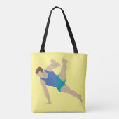 Male Gymnast Tote Bag (Achterkant)