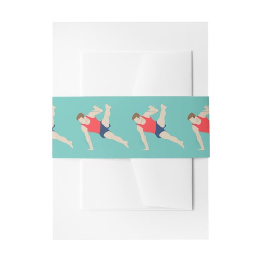 Male Gymnast Uitnodigingen Wikkel (Voorkant Voorbeeld)