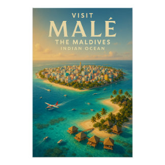 Malé – Het hart van de Malediven Perfect Poster