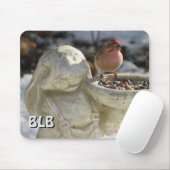 Male House Finch je initialen Muismat (Met muis)