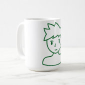 Male Icon Collectie Coffee Mok (Voorkant links)