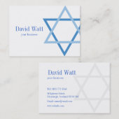 Male Jewis Star van David Visitekaartje (Voorkant / Achterkant)