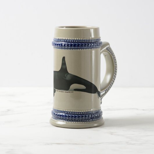 Male Killer Whale Stein Bierpul (Voorkant rechts)