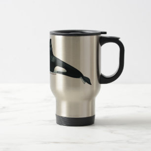 Male Killer Whale Travel Mug Reisbeker