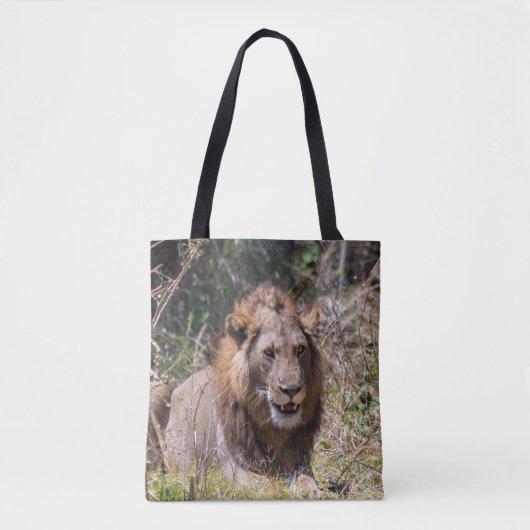 Male Lion Canvas tas (Voorkant)