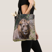 Male Lion Canvas tas (Dichtbij)