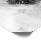 Male Lion Zwart-wit Waterverf Portret Foto Afdruk (Hoek)