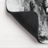 Male Lion Zwart-wit Waterverf Portret Muismat (Hoek)