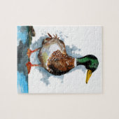 Male Mallard Duck Legpuzzel (Horizontaal)
