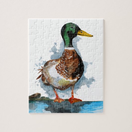 Male Mallard Duck Legpuzzel (Verticaal)